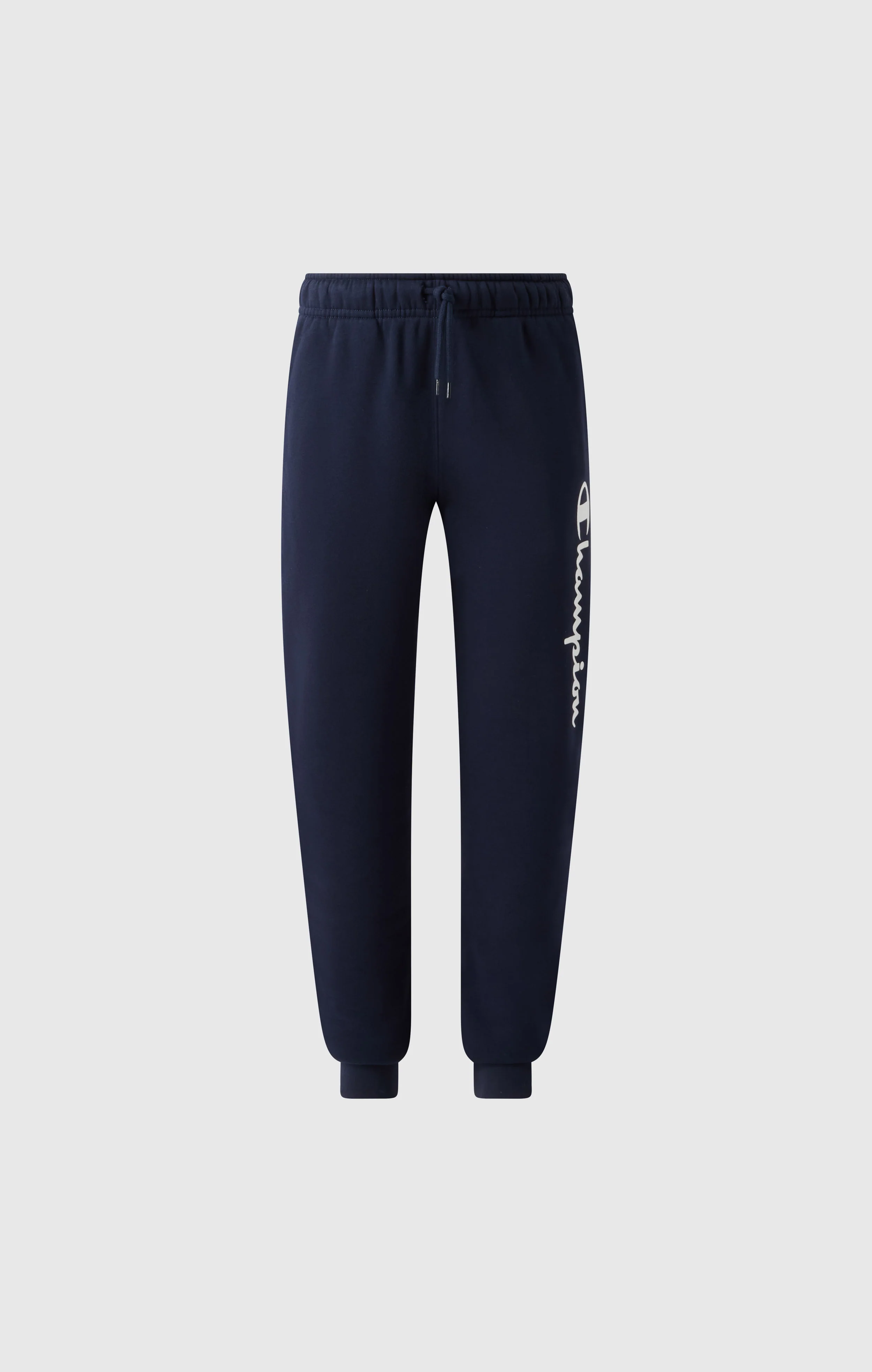 Boys' Fleece Rib Cuff Jogger Pants Script Logo - Image 4