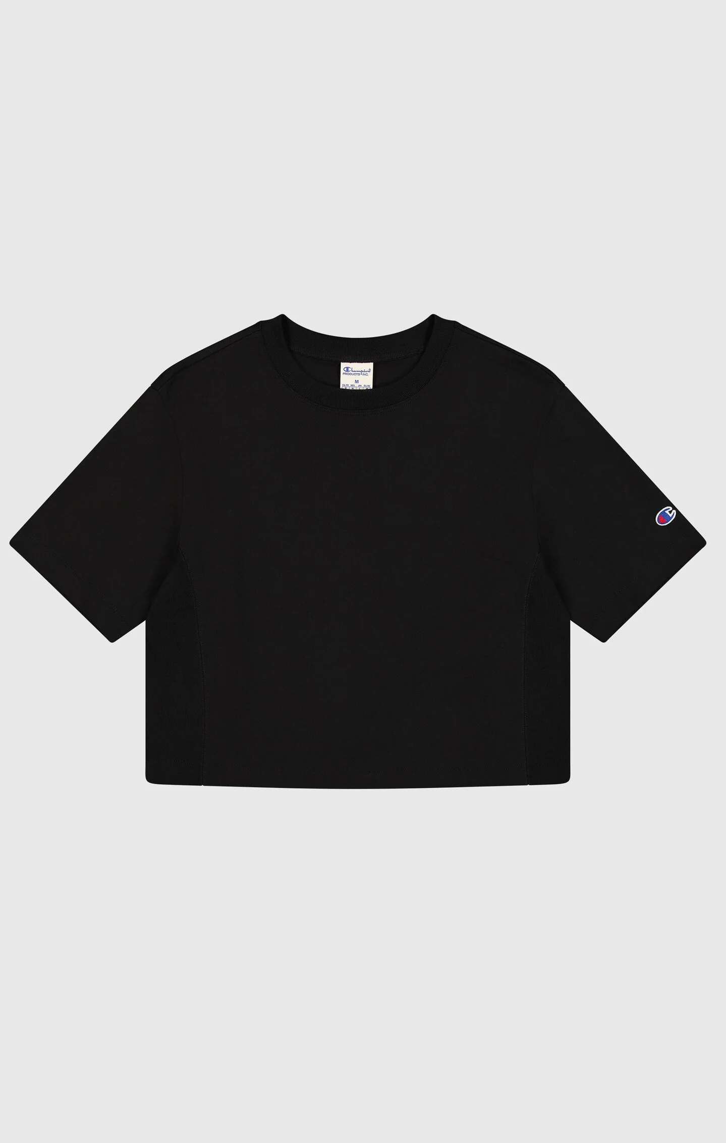 Cropped Women's T-Shirt in Heavy Cotton Jersey - Image 4