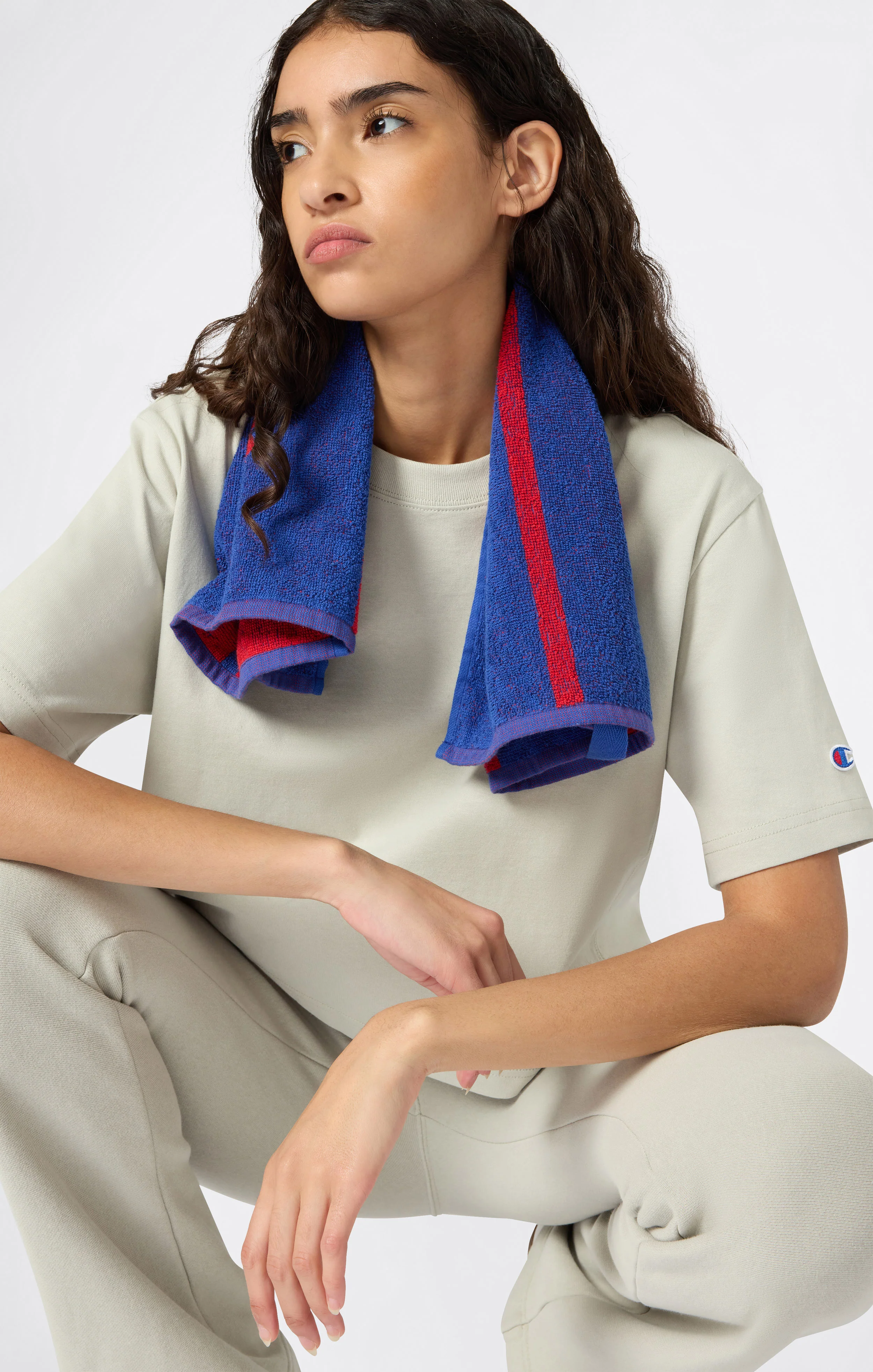 Cropped Women's T-Shirt in Heavy Cotton Jersey - Image 2