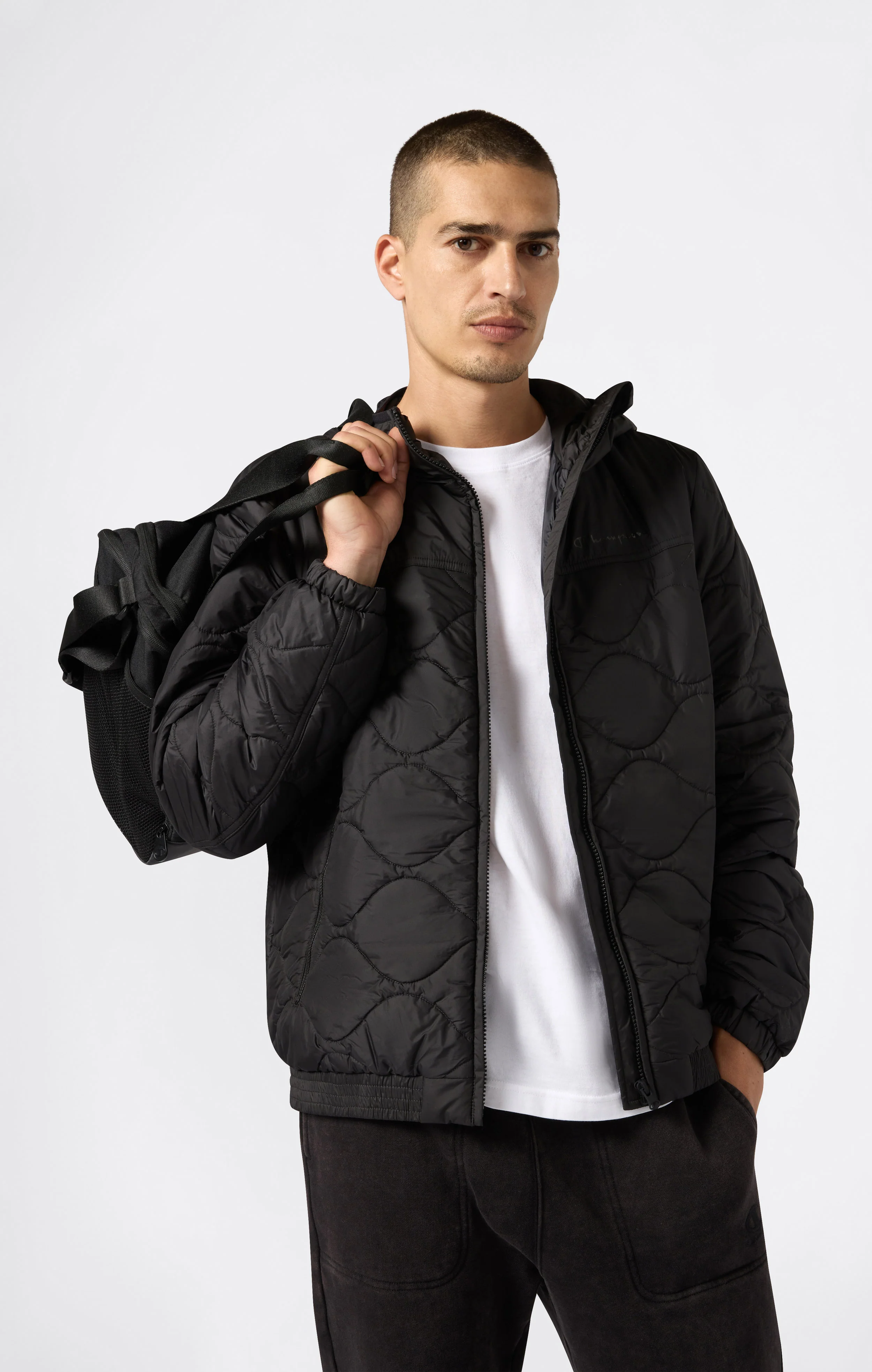Men's Hooded Padded Jacket - Image 4