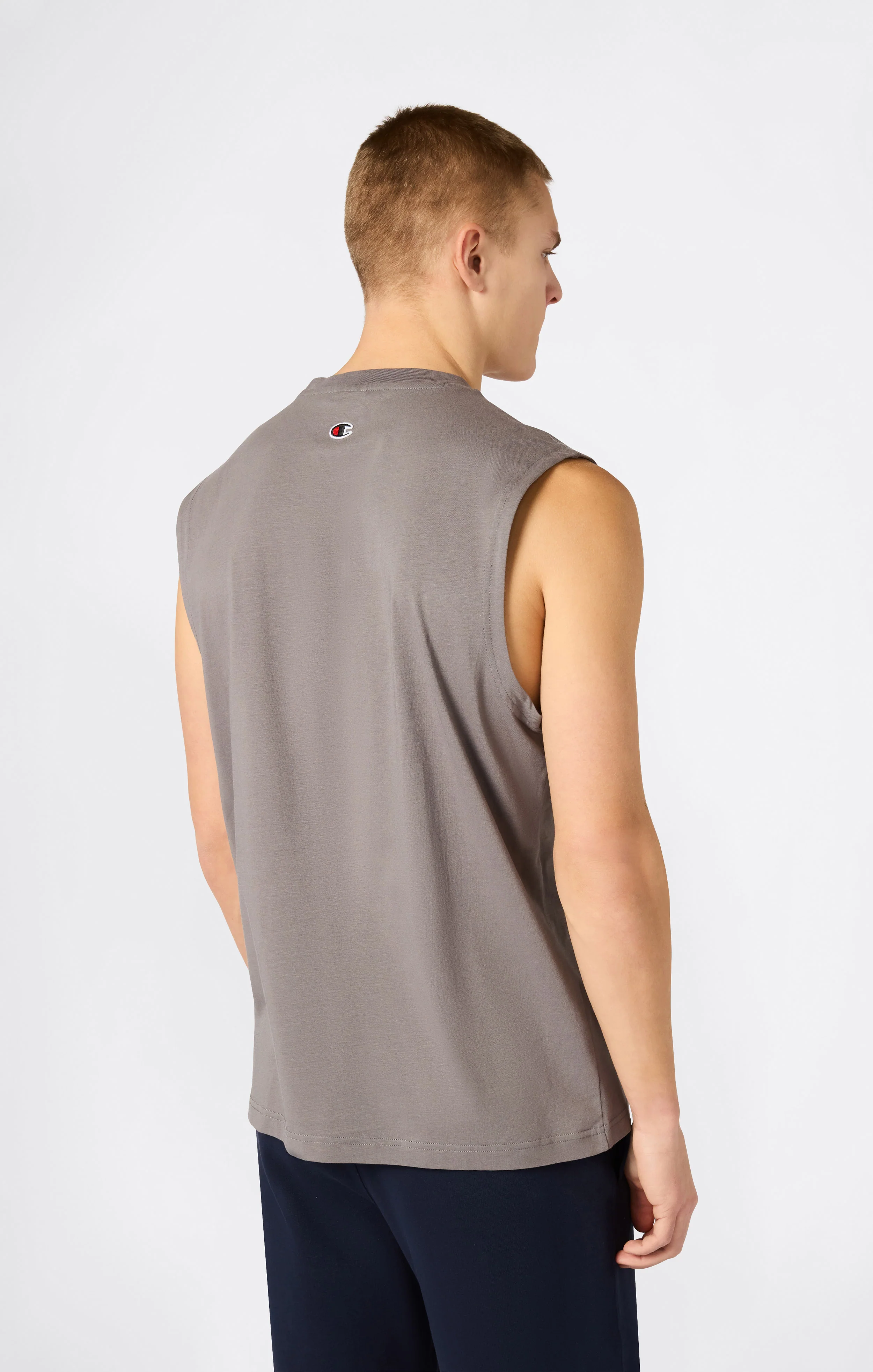 Men’s Tank Top with Maxi Embroidery Logo Icons - Image 3
