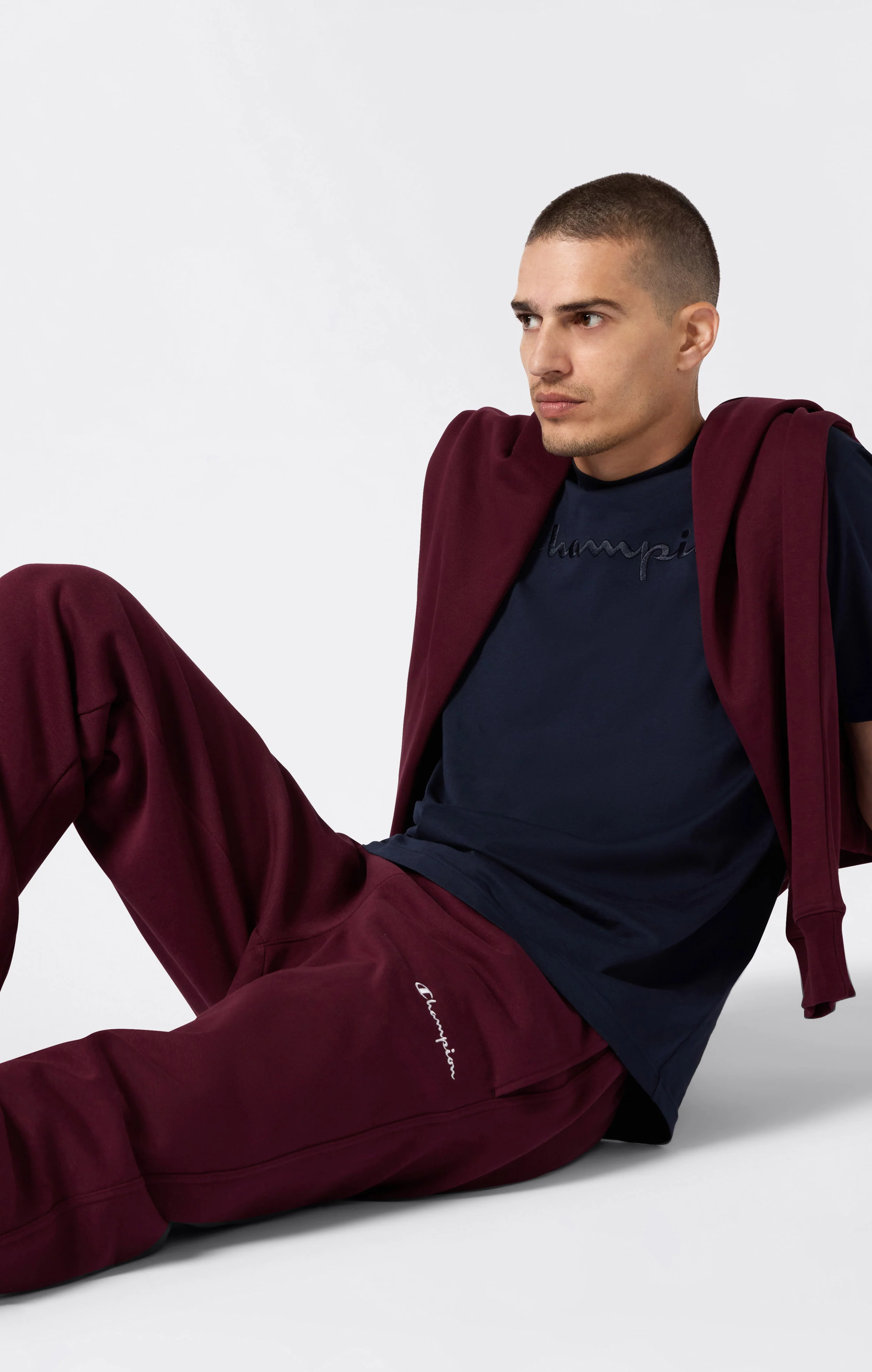 Men’s Straight Hem Fleece Pants Icons - Image 5