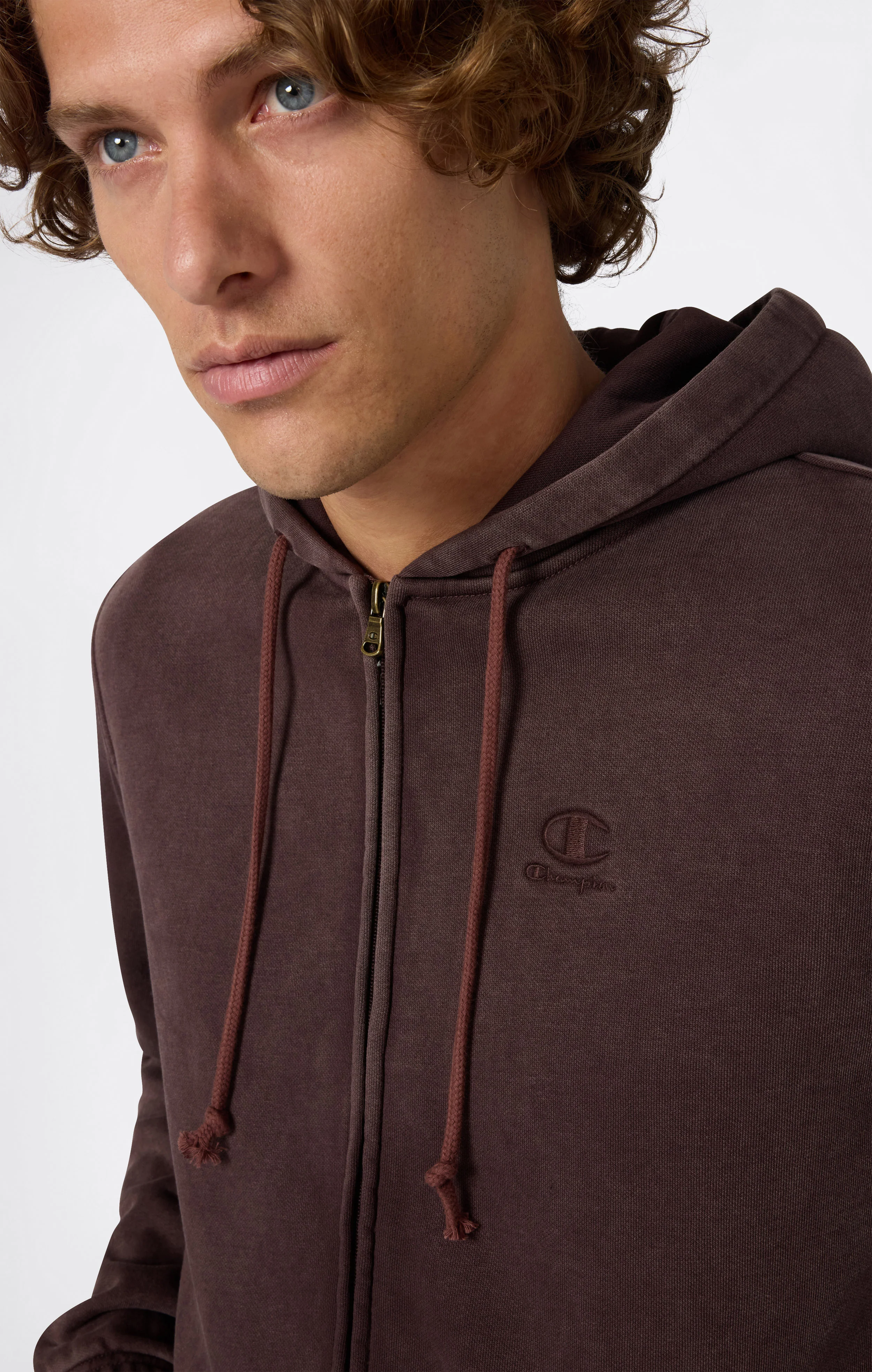 Men’s Washed Fleece Full Zip Hoodie Icons - Image 3