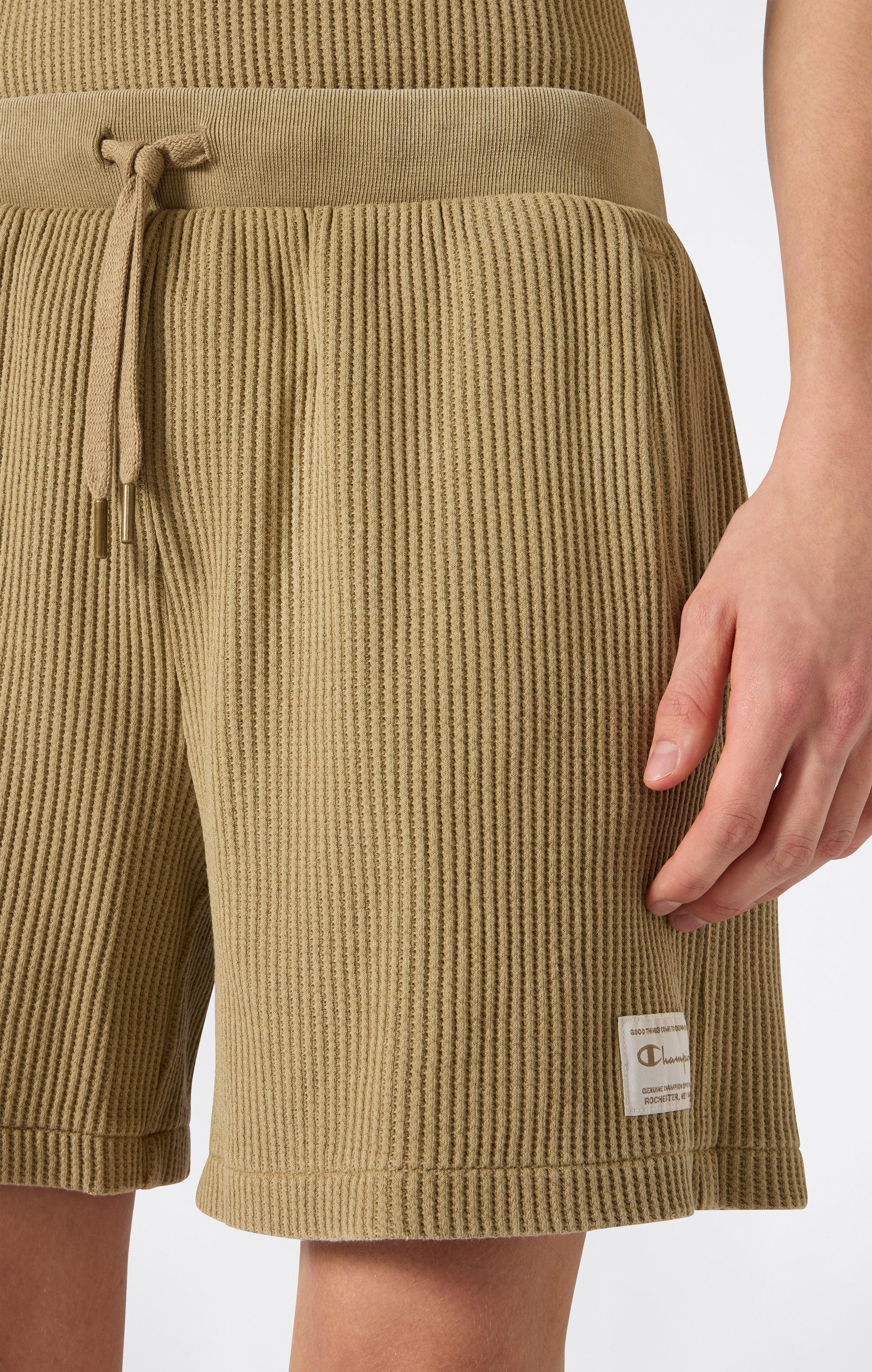 Men’s Washed Waffle Bermuda Shorts - Image 3