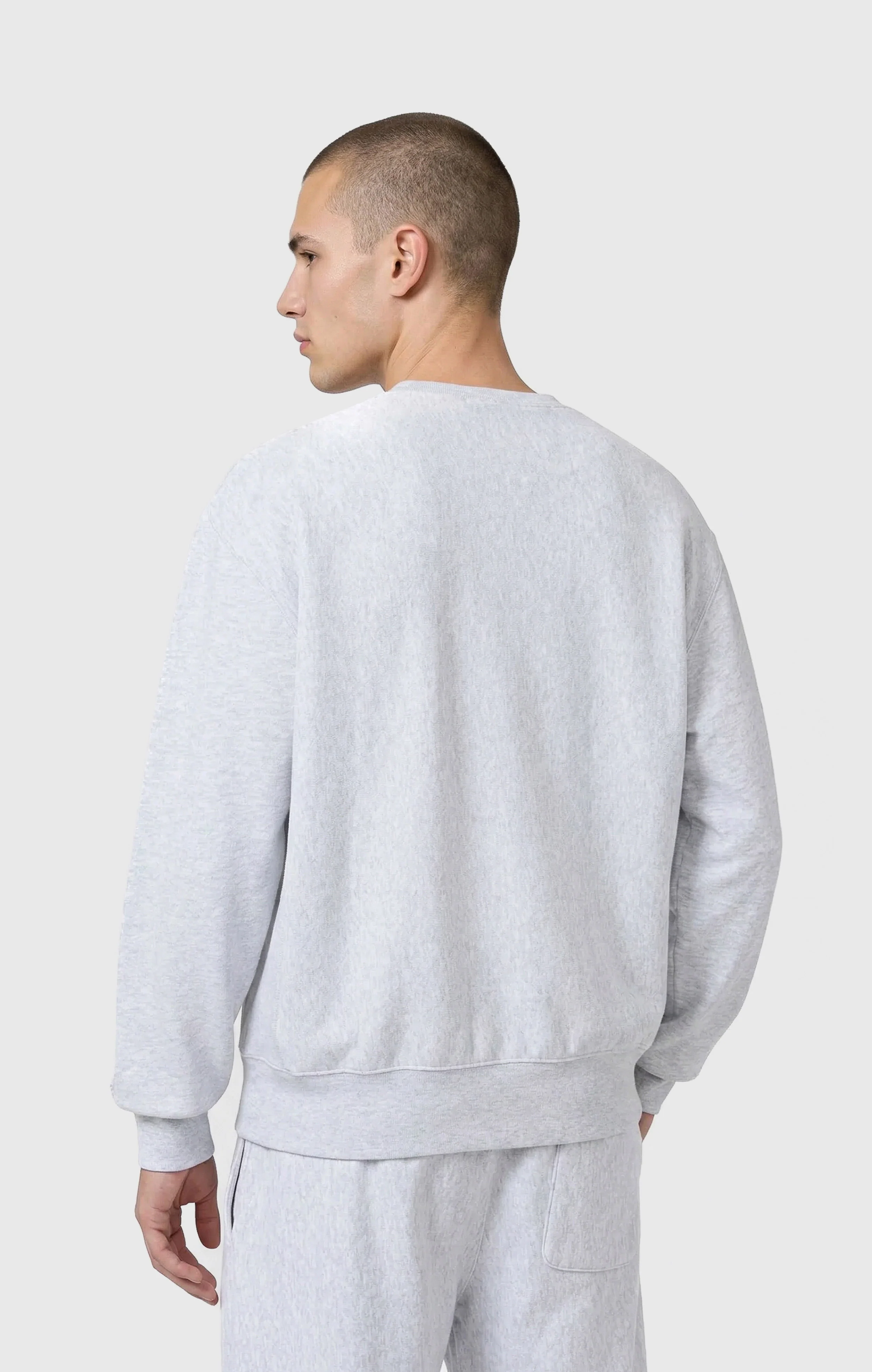 Men’s Lightweight Crewneck Sweatshirt Reverse Weave - Image 3