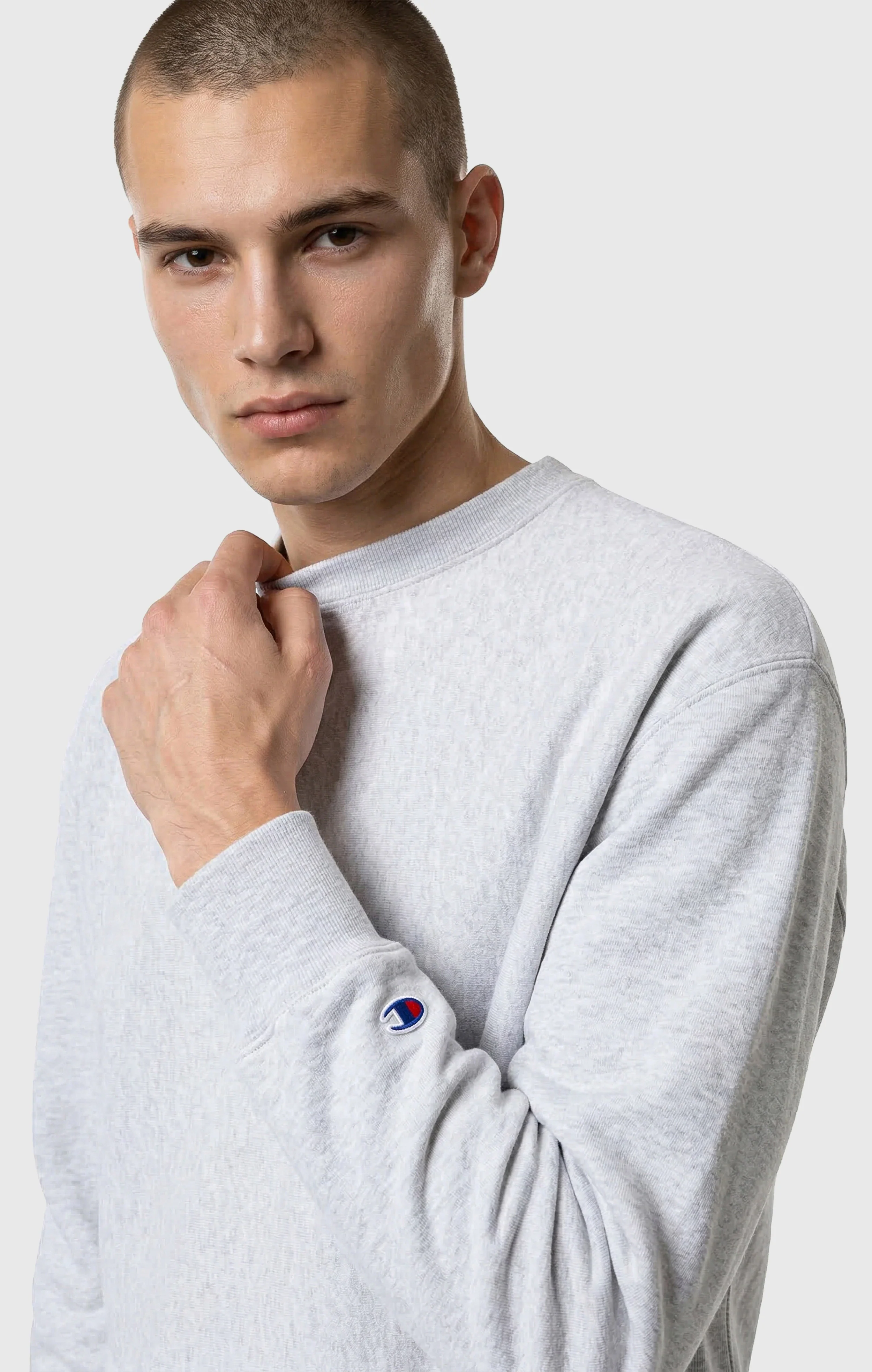 Men’s Lightweight Crewneck Sweatshirt Reverse Weave - Image 4