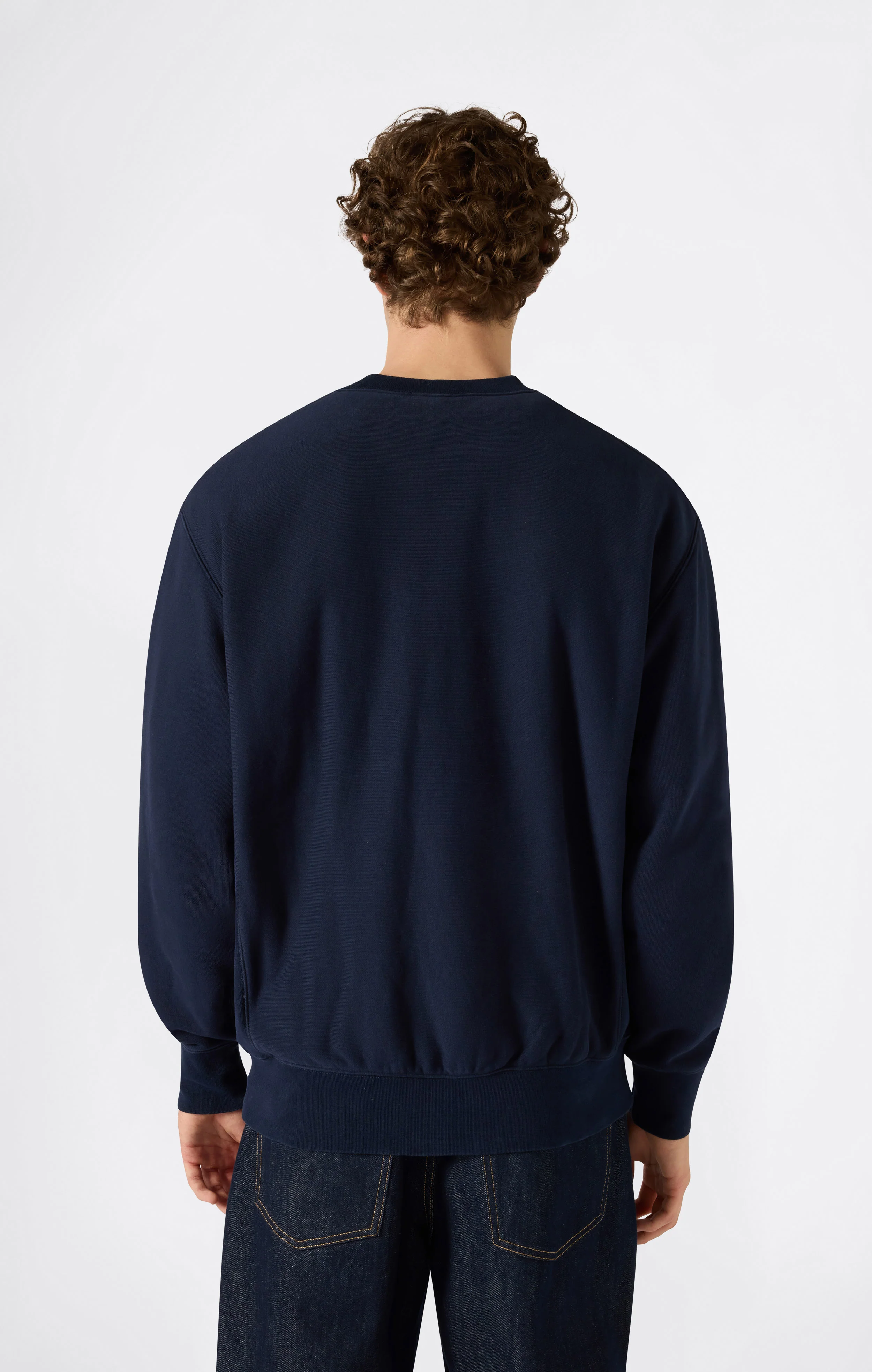 Men’s Lightweight Crewneck Sweatshirt Reverse Weave - Image 4