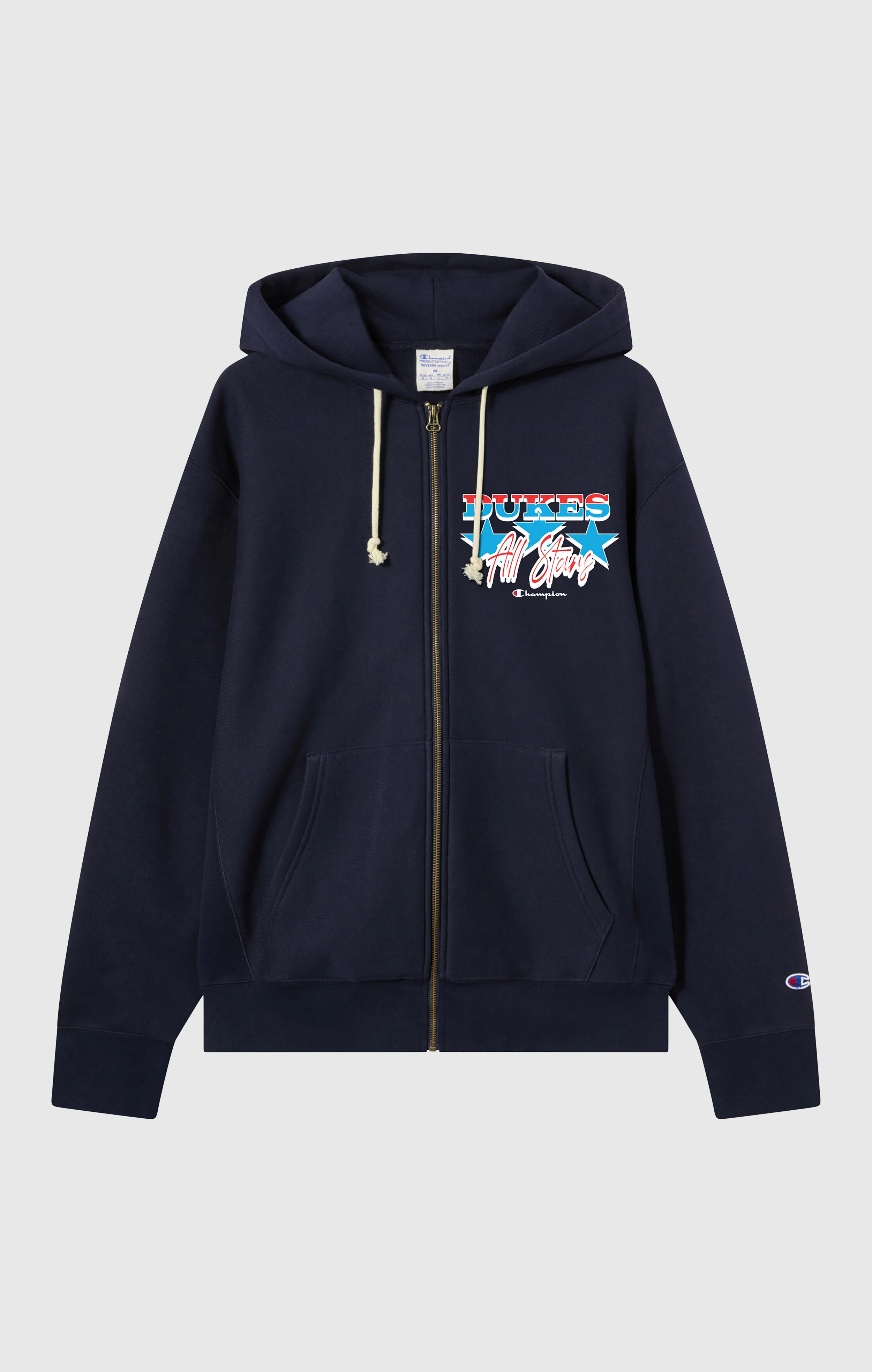 Reverse Weave Men's Fleece Zip Up Hoodie Dukes Cupboard x Champion - Image 5