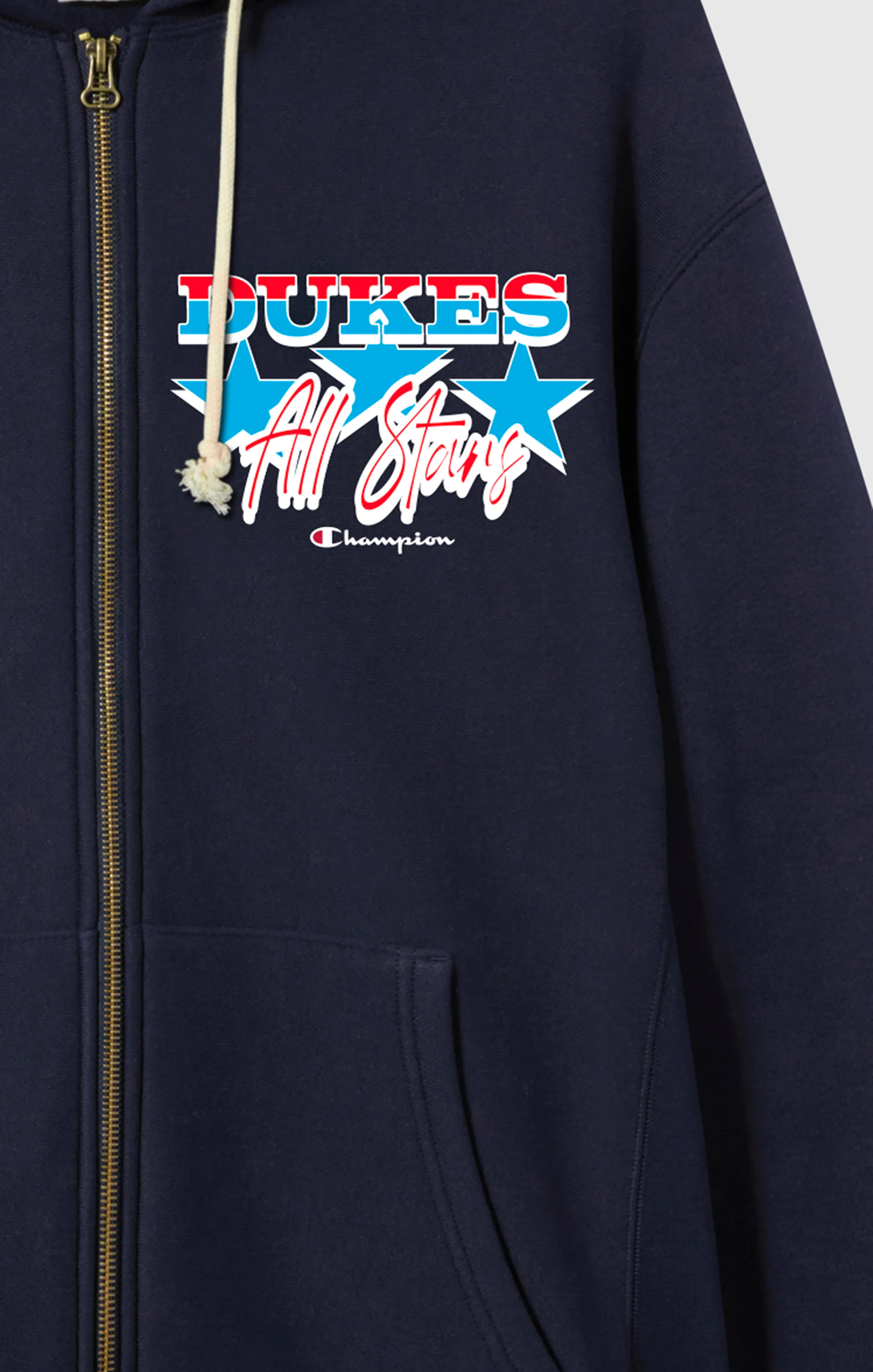 Reverse Weave Men's Fleece Zip Up Hoodie Dukes Cupboard x Champion - Image 7