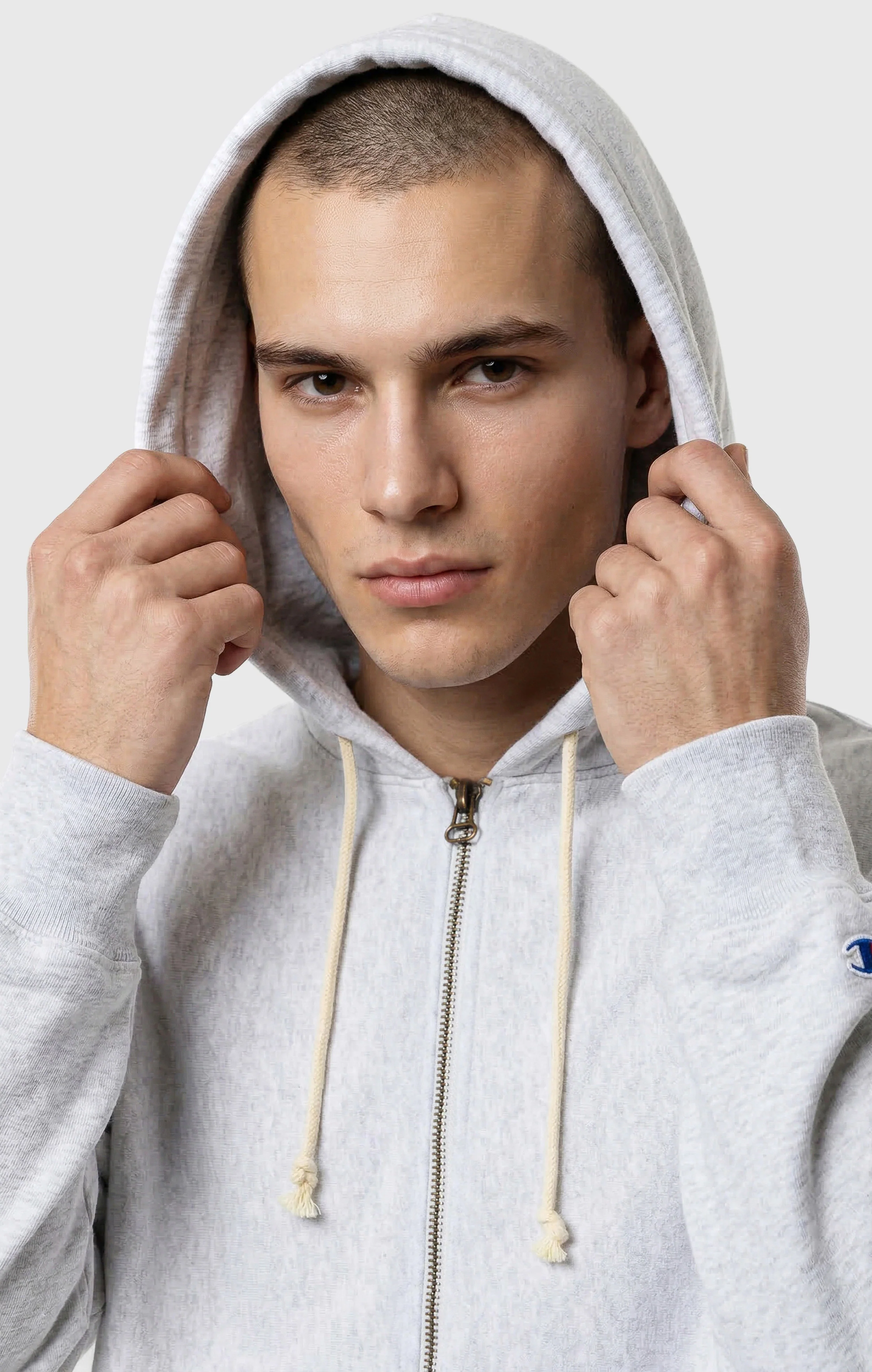 Men’s Full Zip Hoodie Sweatshirt Reverse Weave - Image 4