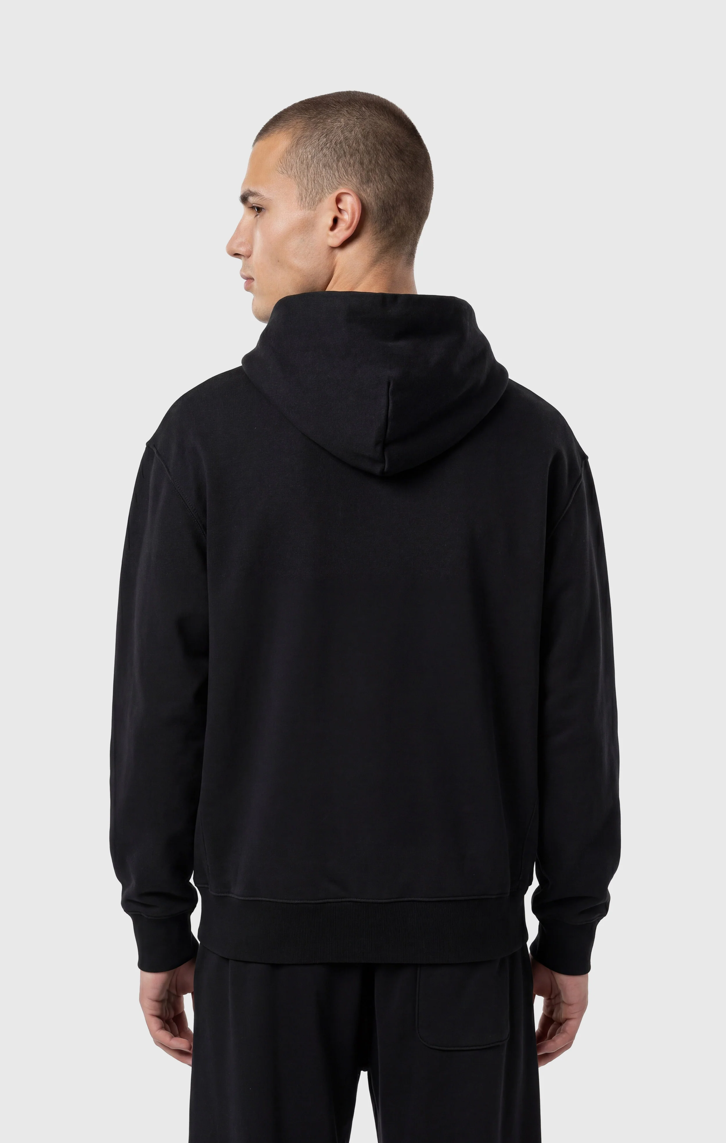 Men’s Lightweight Hooded Sweatshirt Reverse Weave - Image 3