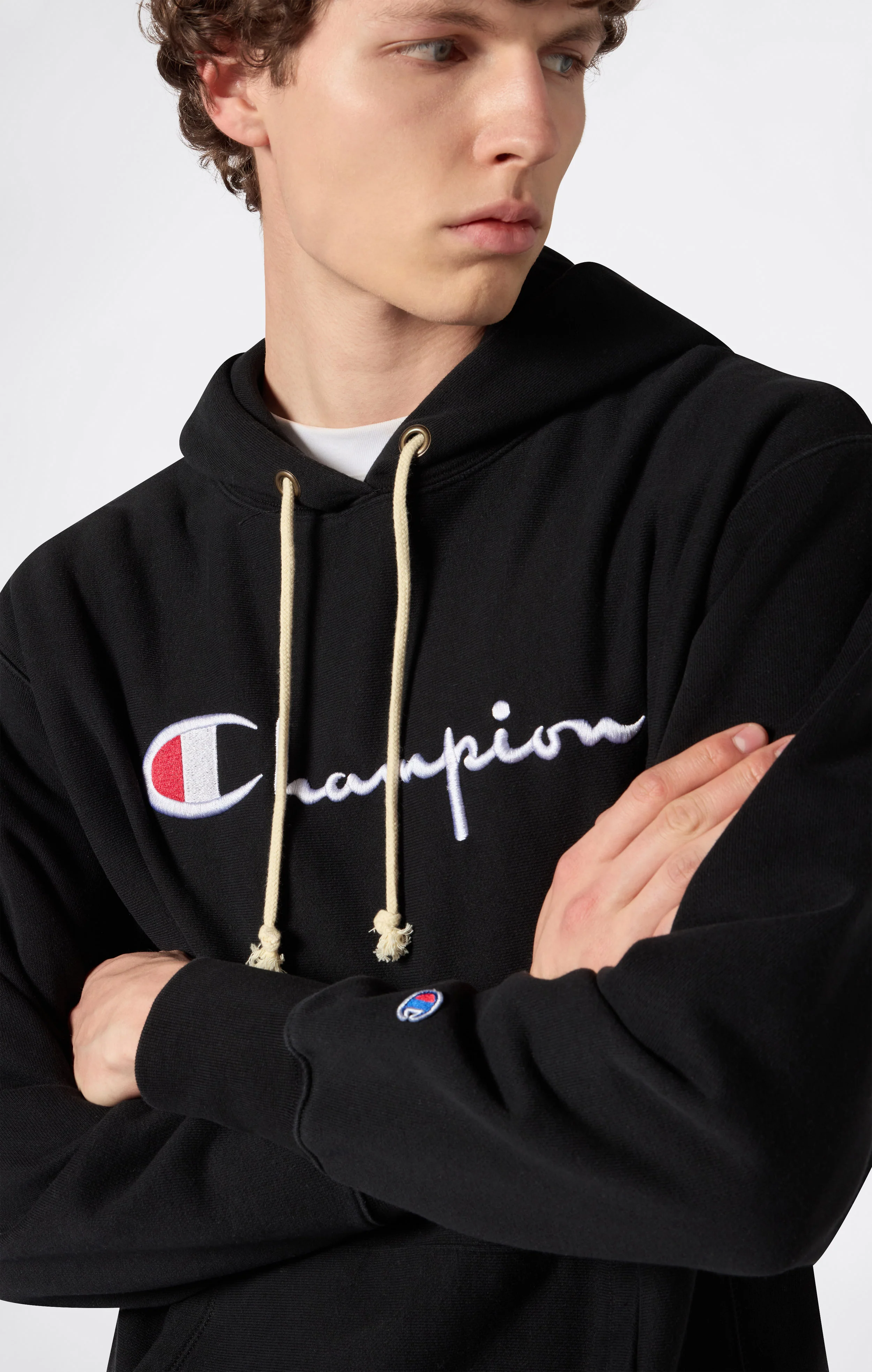 Reverse Weave Men's Loose Fit Hoodie - Image 3