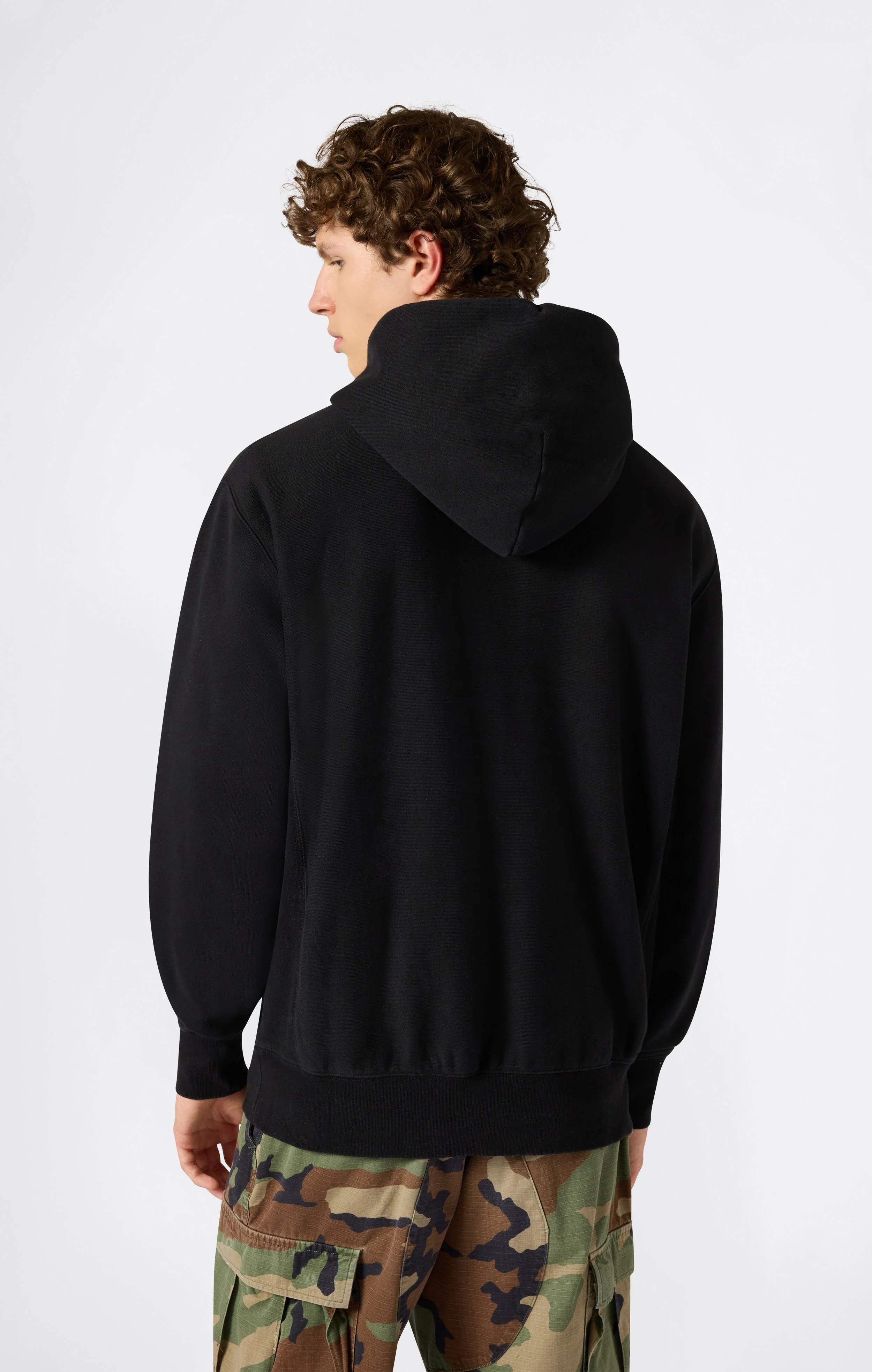 Reverse Weave Men's Loose Fit Hoodie - Image 4