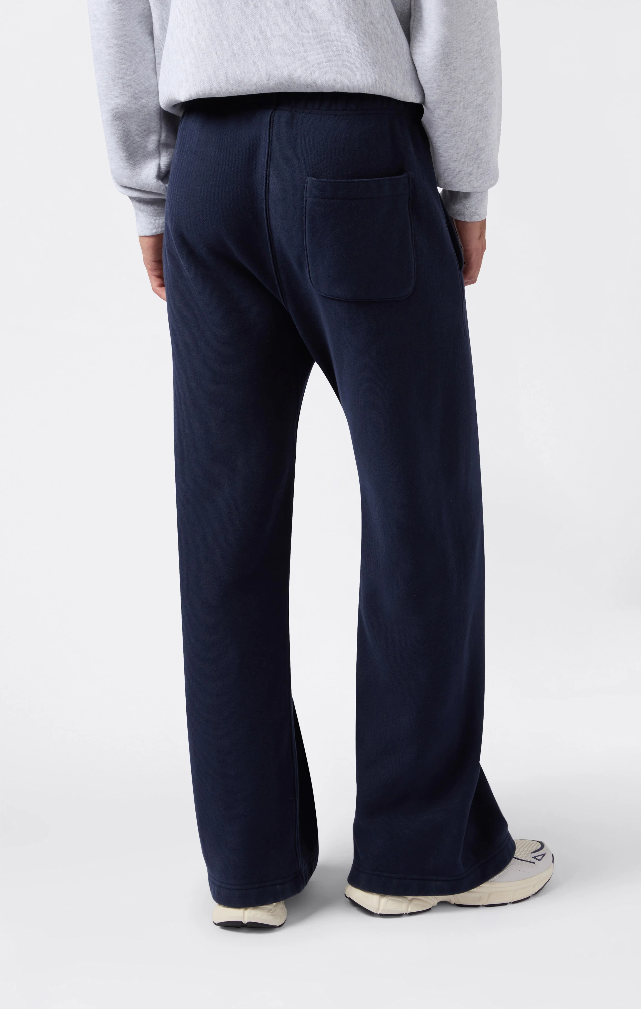 Men’s Heavyweight Wide-Leg Fleece Jogger Pants Reverse Weave - Image 3