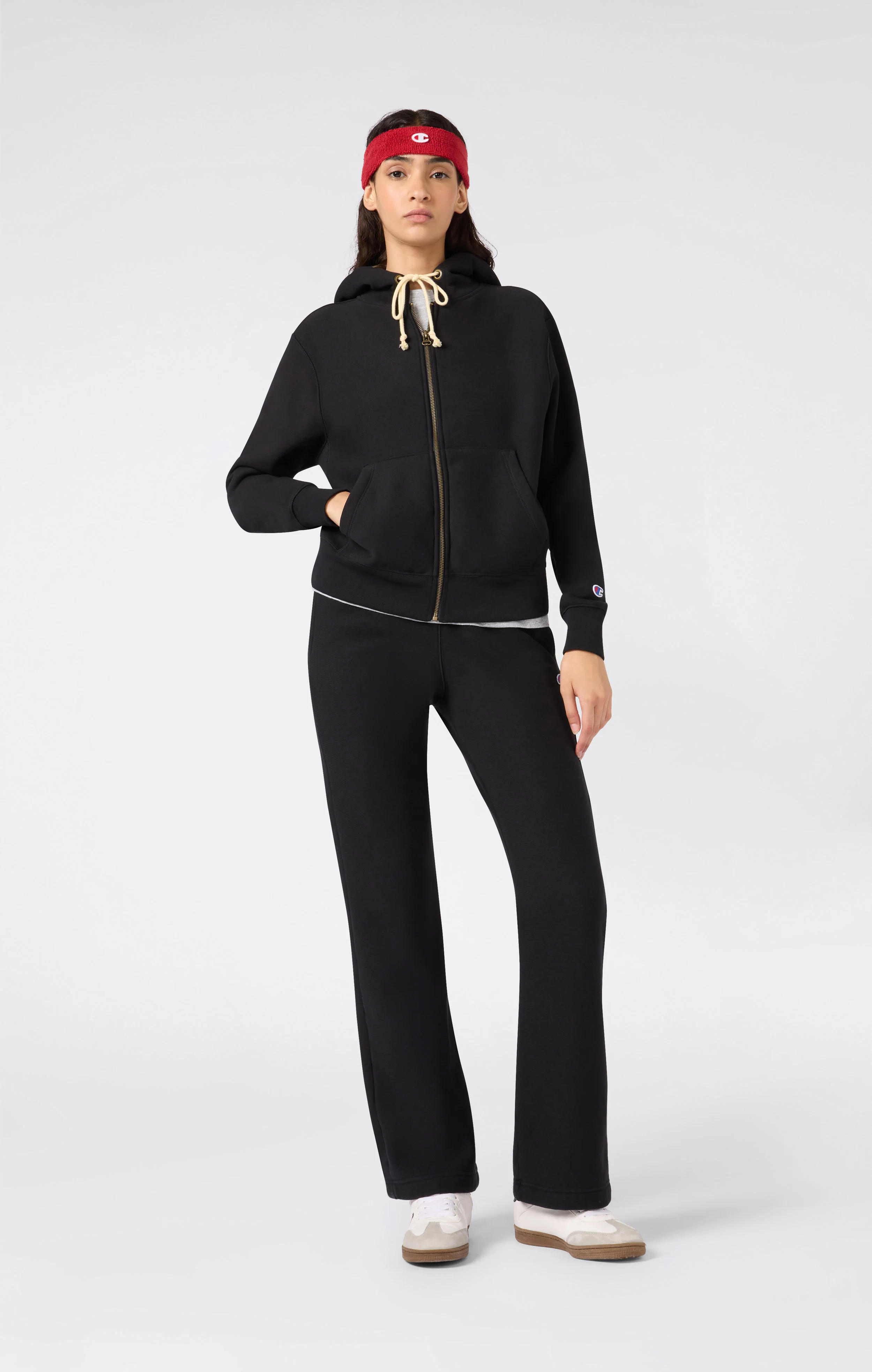 Women’s Heavyweight Full-Zip Fleece Hoodie Reverse Weave - Image 2