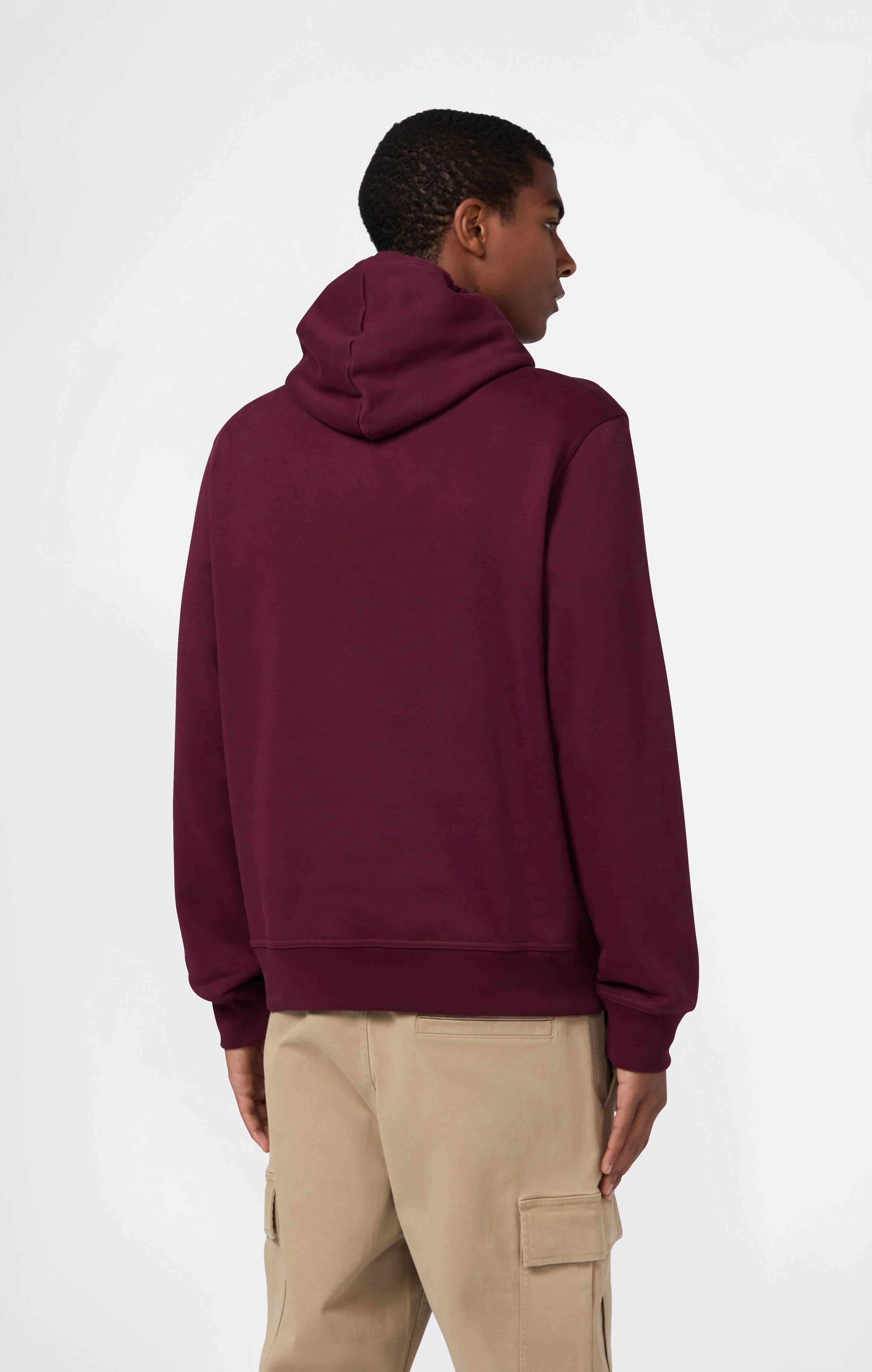 Men’s Fleece Hoodie with Big Embroidered Logo Icons - Image 3