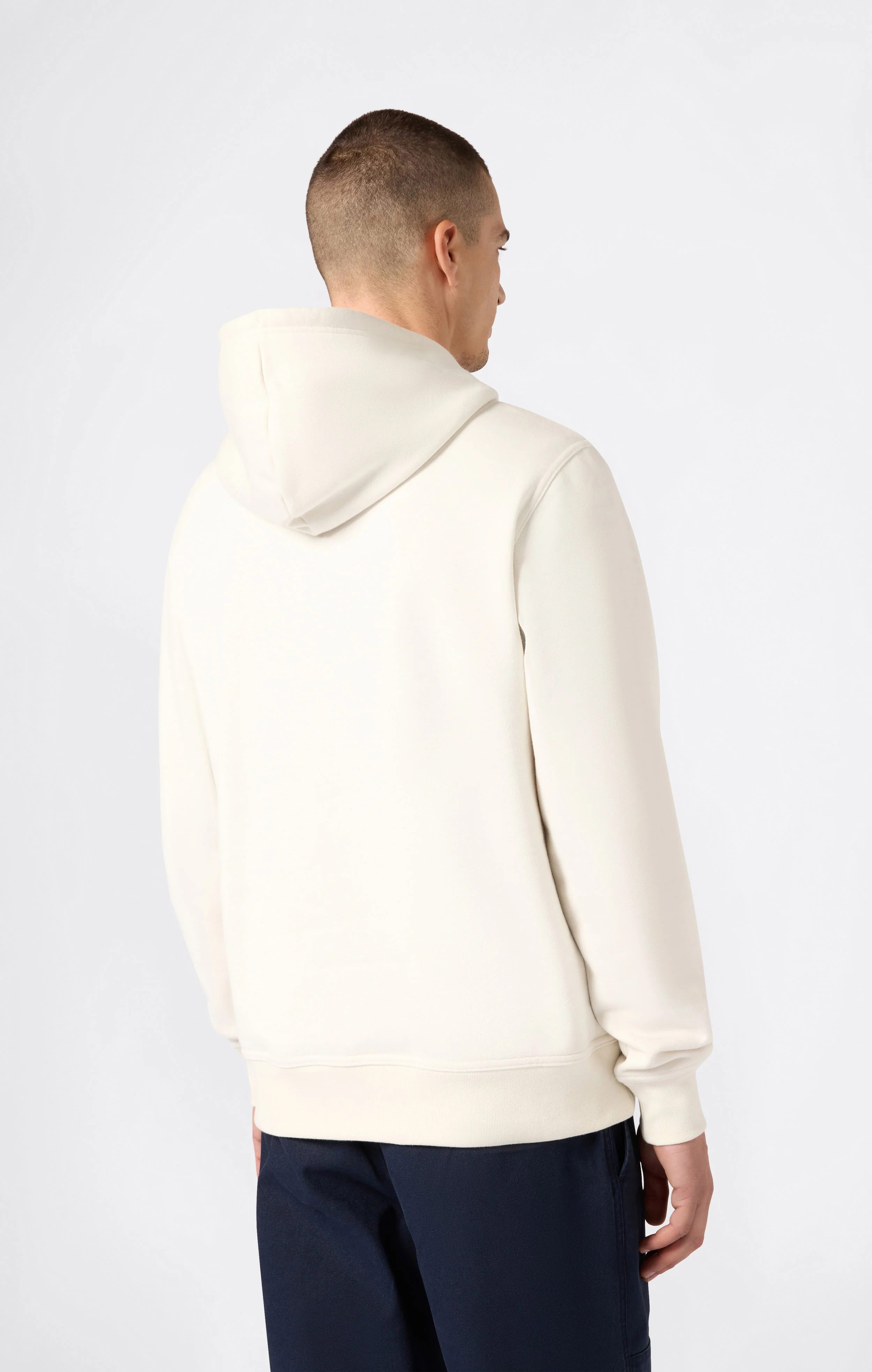 Men’s Fleece Hoodie with Big Embroidered Logo Icons - Image 4