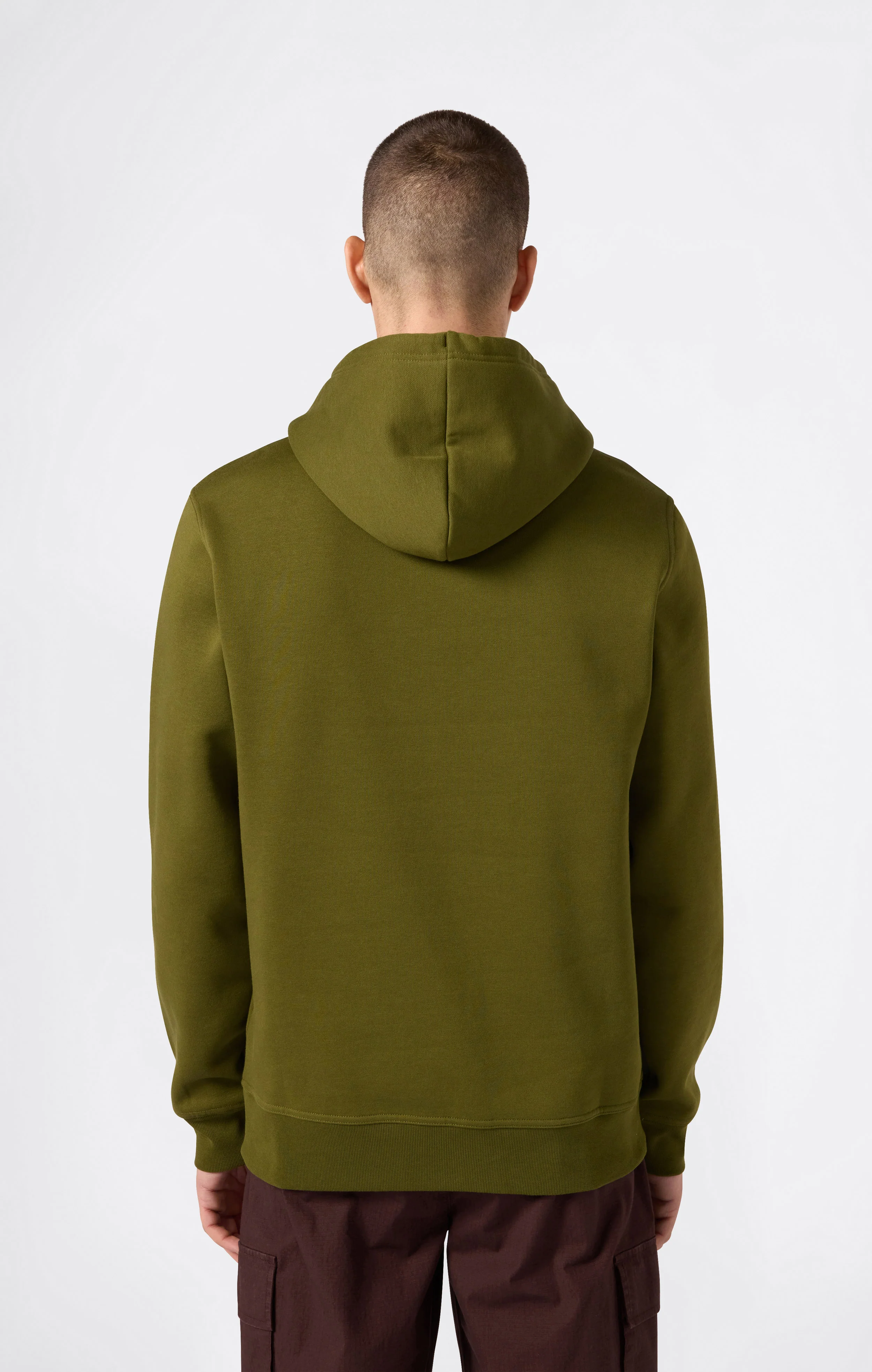 Men’s Fleece Hoodie with Big Embroidered Logo Icons - Image 3