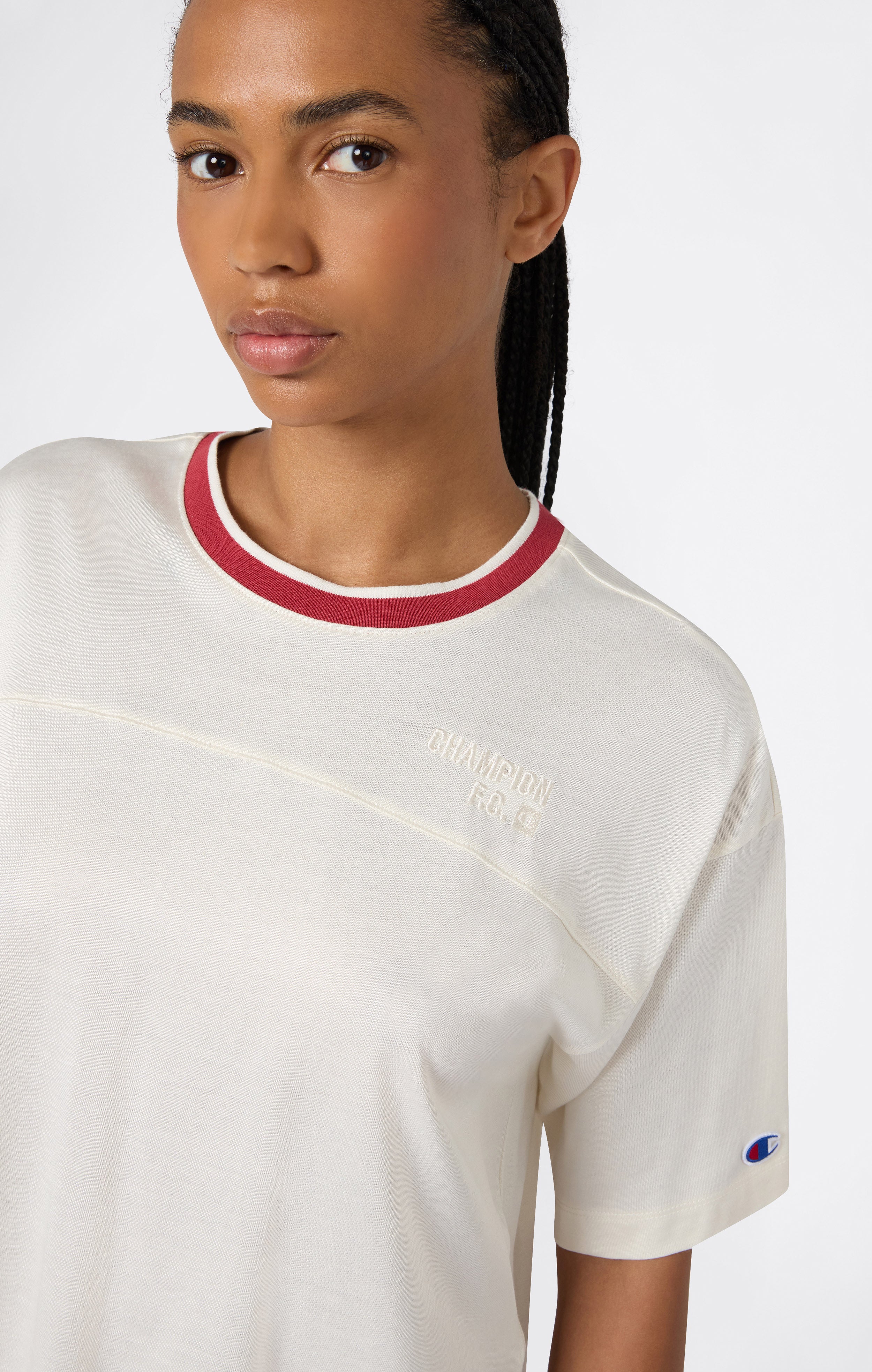 Women’s Crewneck T-Shirt with Number Graphic - Image 3