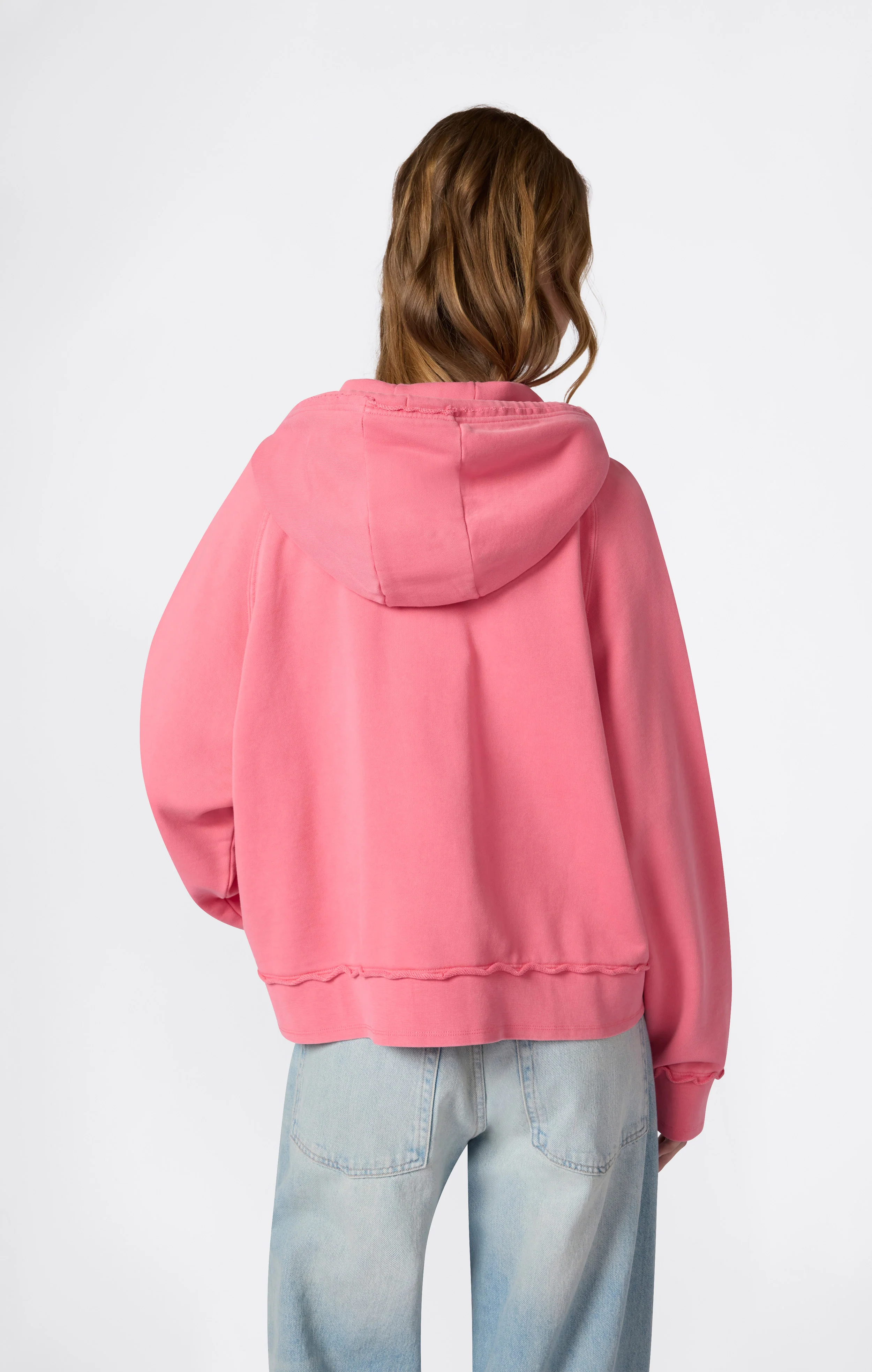 Women’s East West Hooded Full Zip Sweatshirt - Image 3
