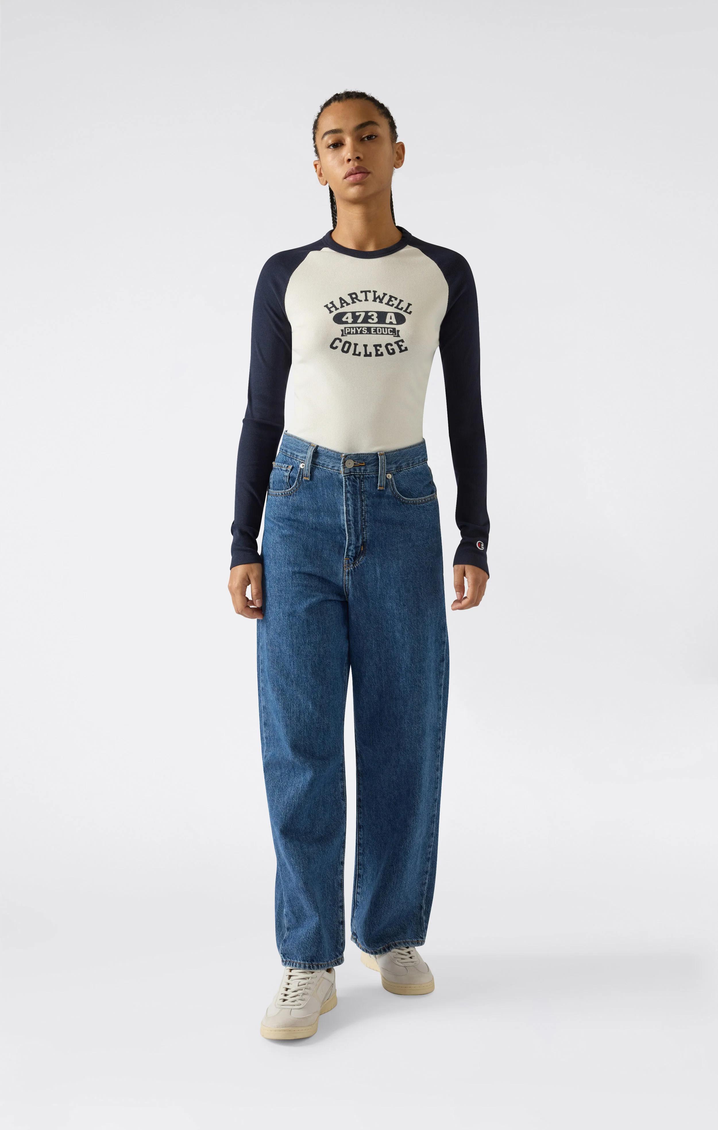 Women’s Long Sleeve Cropped T-Shirt with Graphic - Image 4