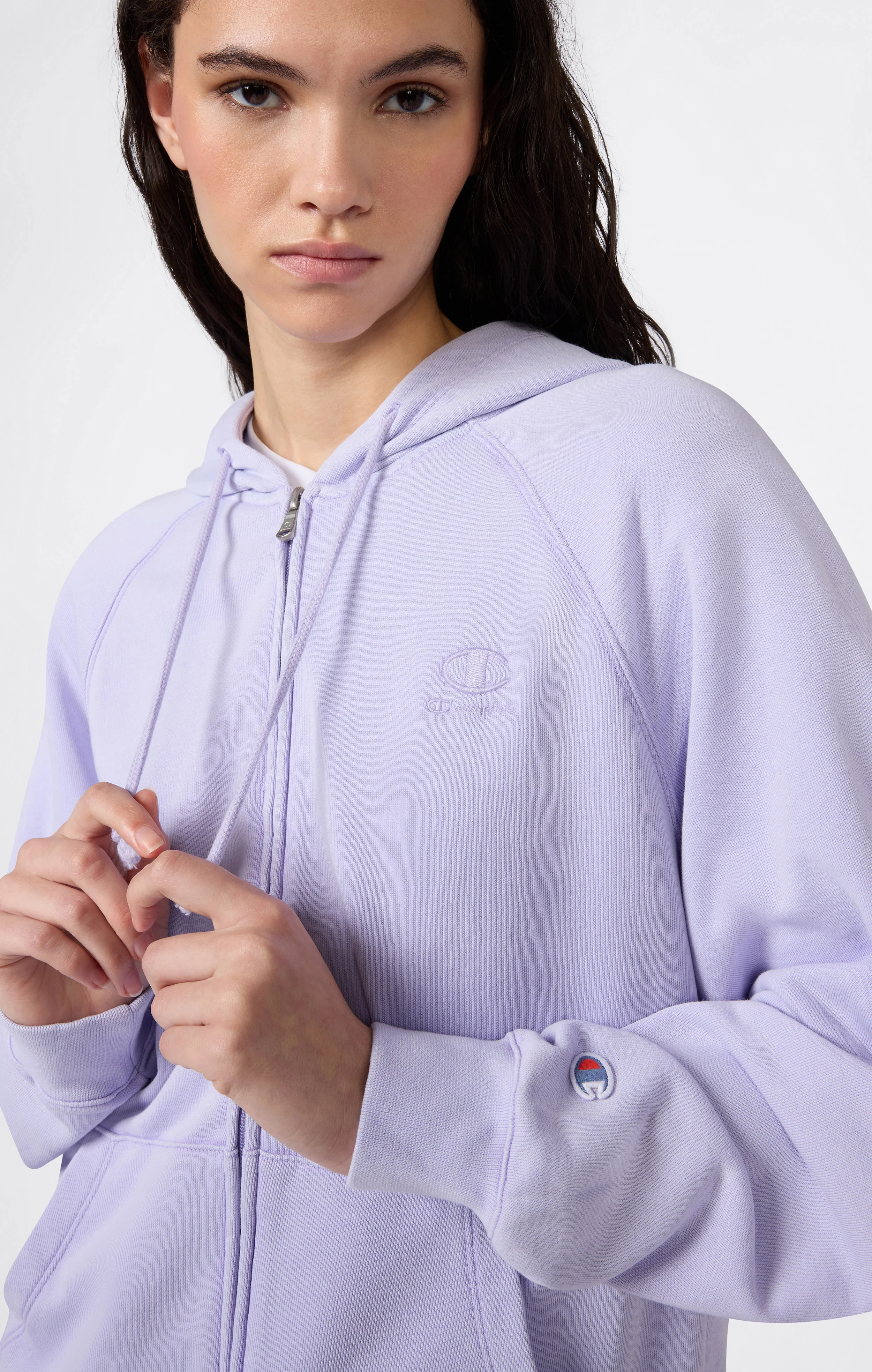 Women’s Washed Effect Full Zip Hoodie Icons - Image 2