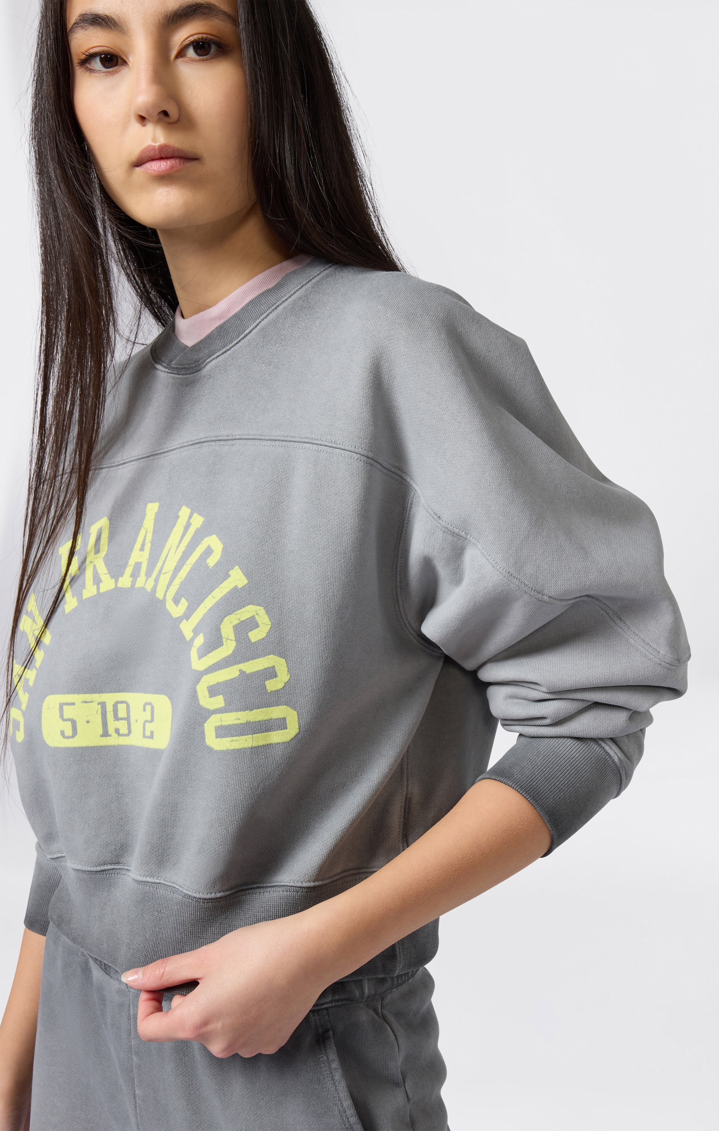 Women’s Washed Heavyweight Crewneck Sweatshirt Time Capsule - Image 5